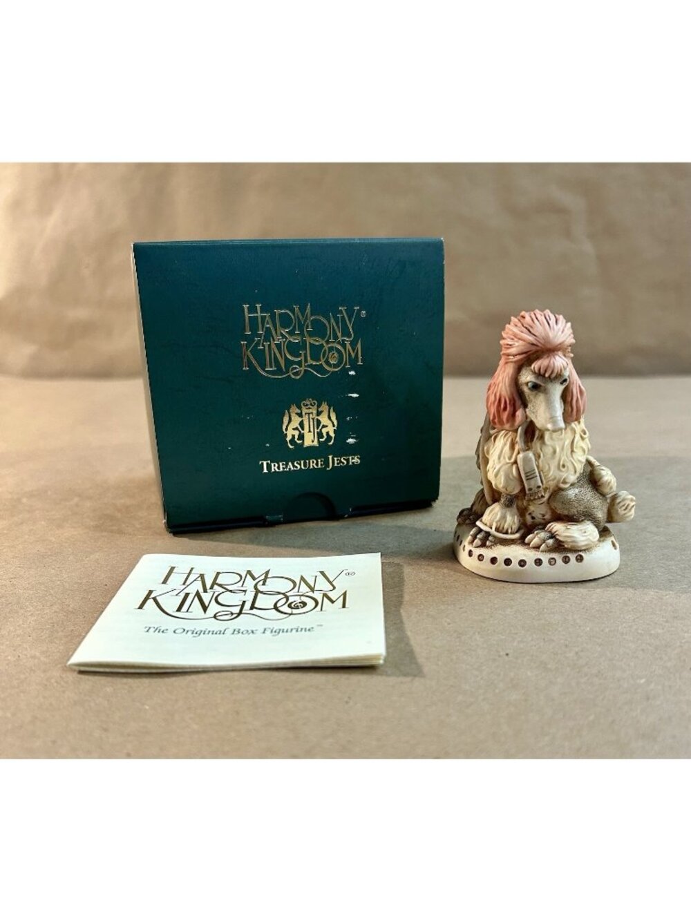 Harmony Kingdom-Beau Brummell-Poodle Dog-Trinket Box/Figurine-TJHO5-with Box